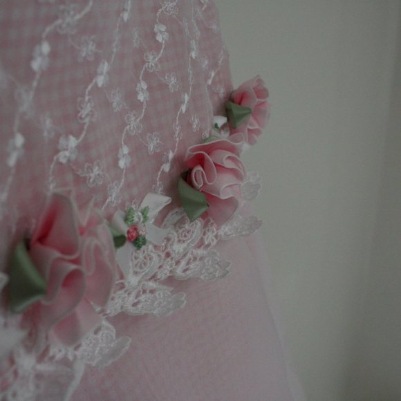 Bonnie Jean Pink Flower Dress Girls 5 - Picture 4 of 17